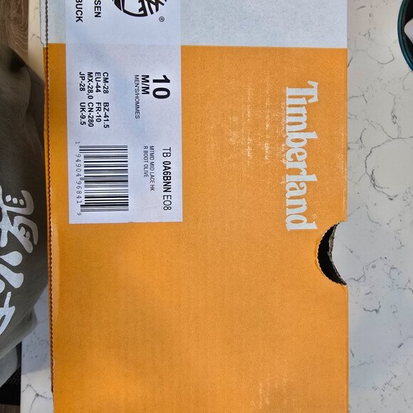 NEW Men's TIMBERLAND MT Maddsen Water Resist Mid Hiking Boot 0A6BNN SIZE 10 - Picture 9 of 16